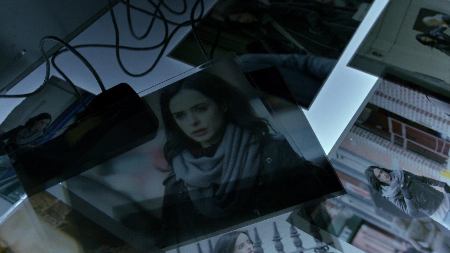 Photos of Jessica in a room in apartment.