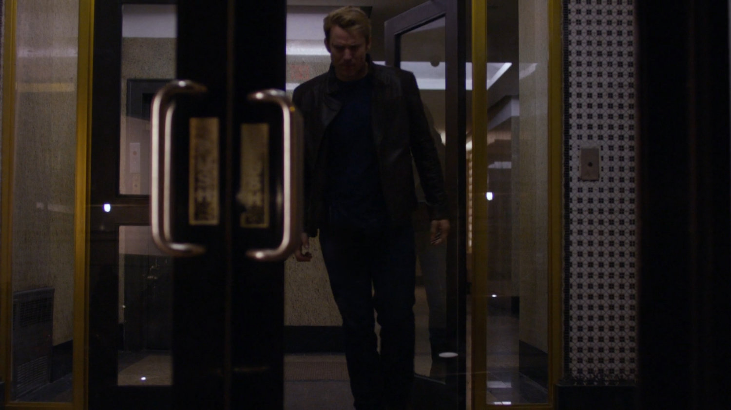 Will leaving Jessica's building.