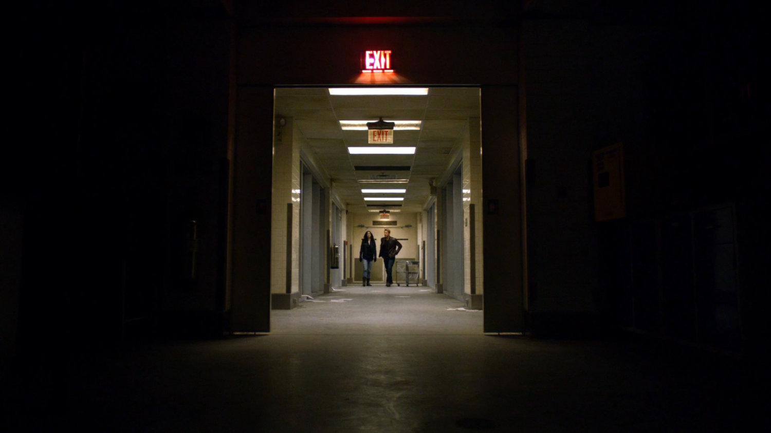 Jessica and Will inside a decommissioned CDC facility.