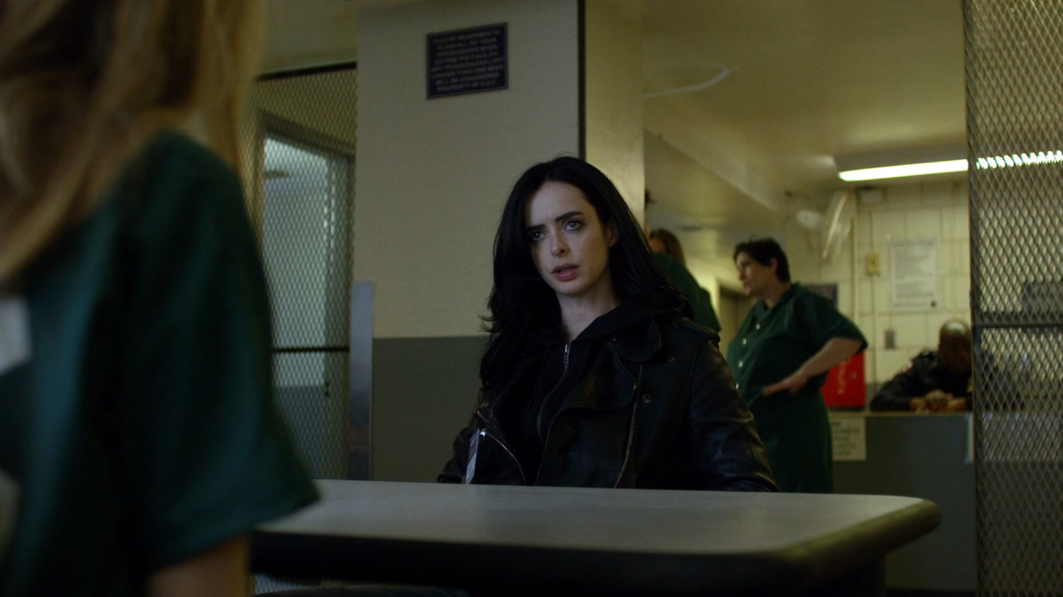 Jessica in visitor room at Northeastern Correctional Facility.