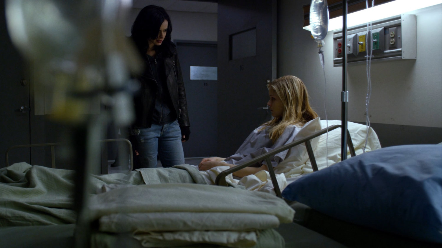 Jessica and Hope in infirmary of Northeastern Correctional Facility.