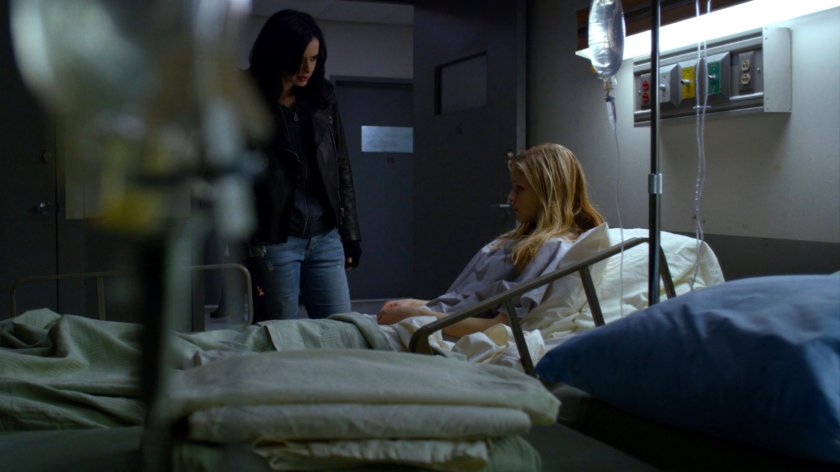 Jessica and Hope in infirmary of Northeastern Correctional Facility.