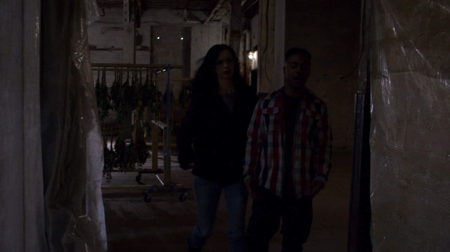 Jessica and Antoine in warehouse.