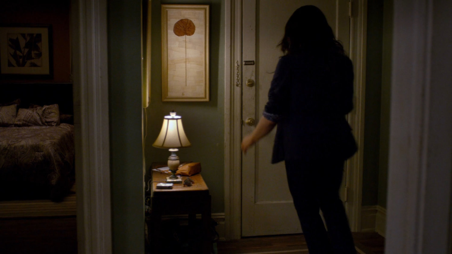 Serena Grier inside her apartment.