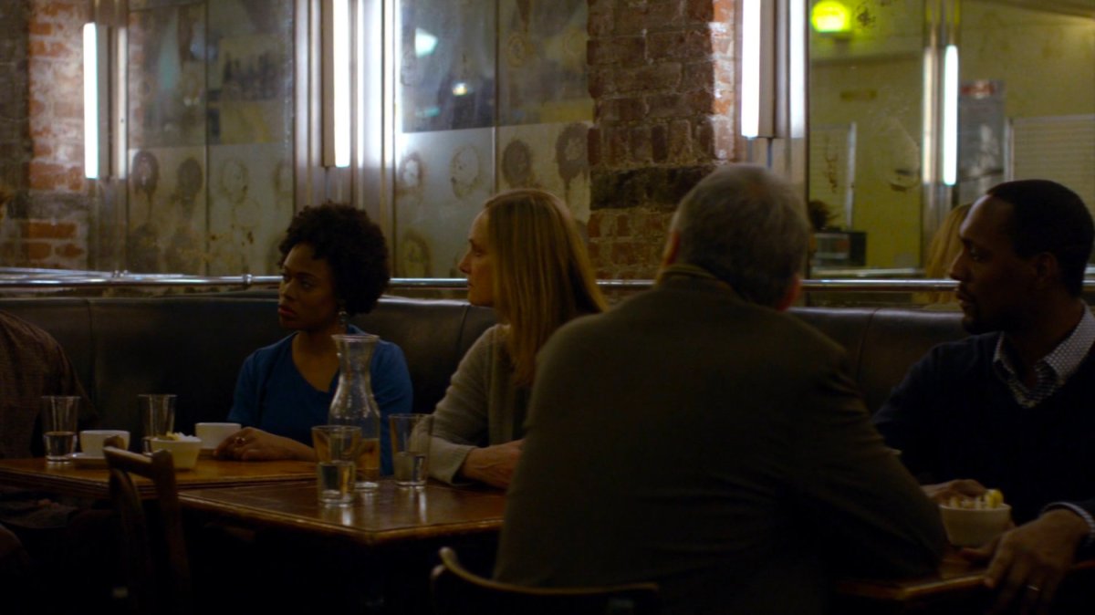 Members of Kilgrave support group in a diner.