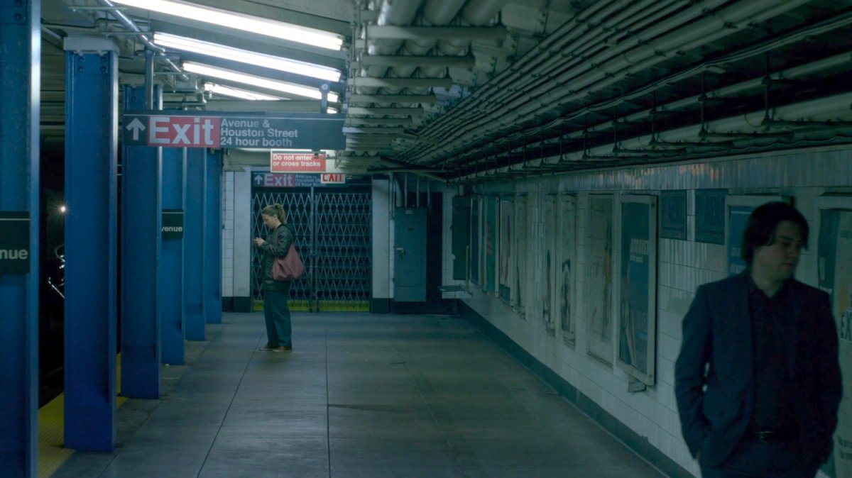 Wendy on the platform of 2nd Ave Subway Station.