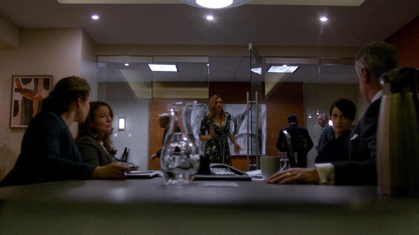 Jeri, Wendy and their lawyers in the Hogarth, Chao & Benowitz conference room.