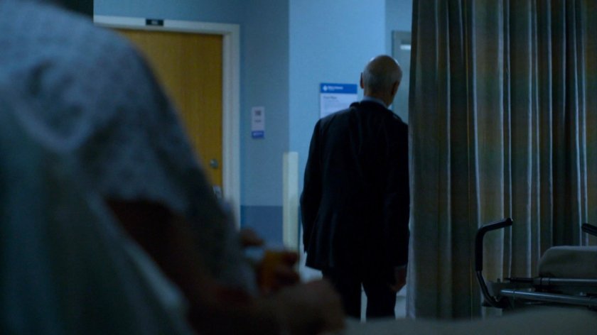 Dr. Kozlov leaving Metro-General hospital room.