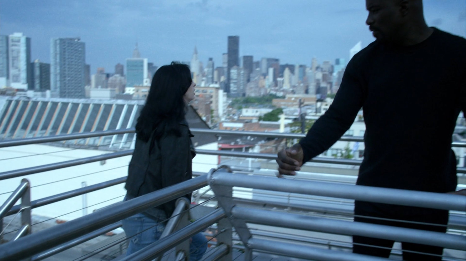 Jessica and Luke on the roof of building across from Zalk Biochemical Technologies.