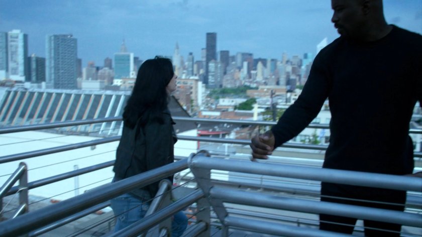 Jessica and Luke on the roof of building across from Zalk Biochemical Technologies.