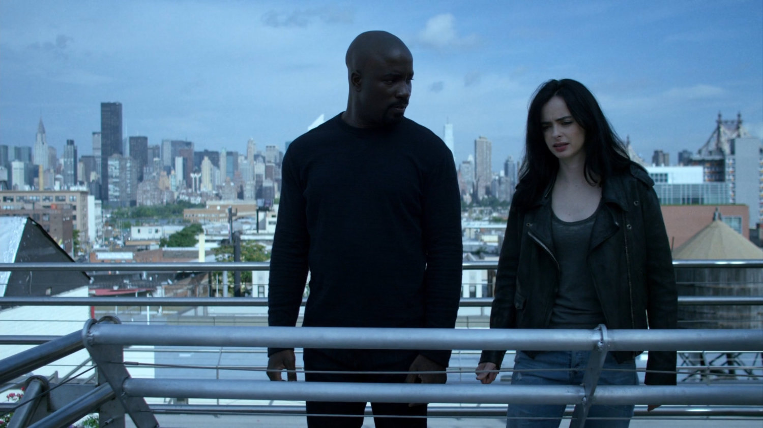 Jessica and Luke on the roof of building across from Zalk Biochemical Technologies.