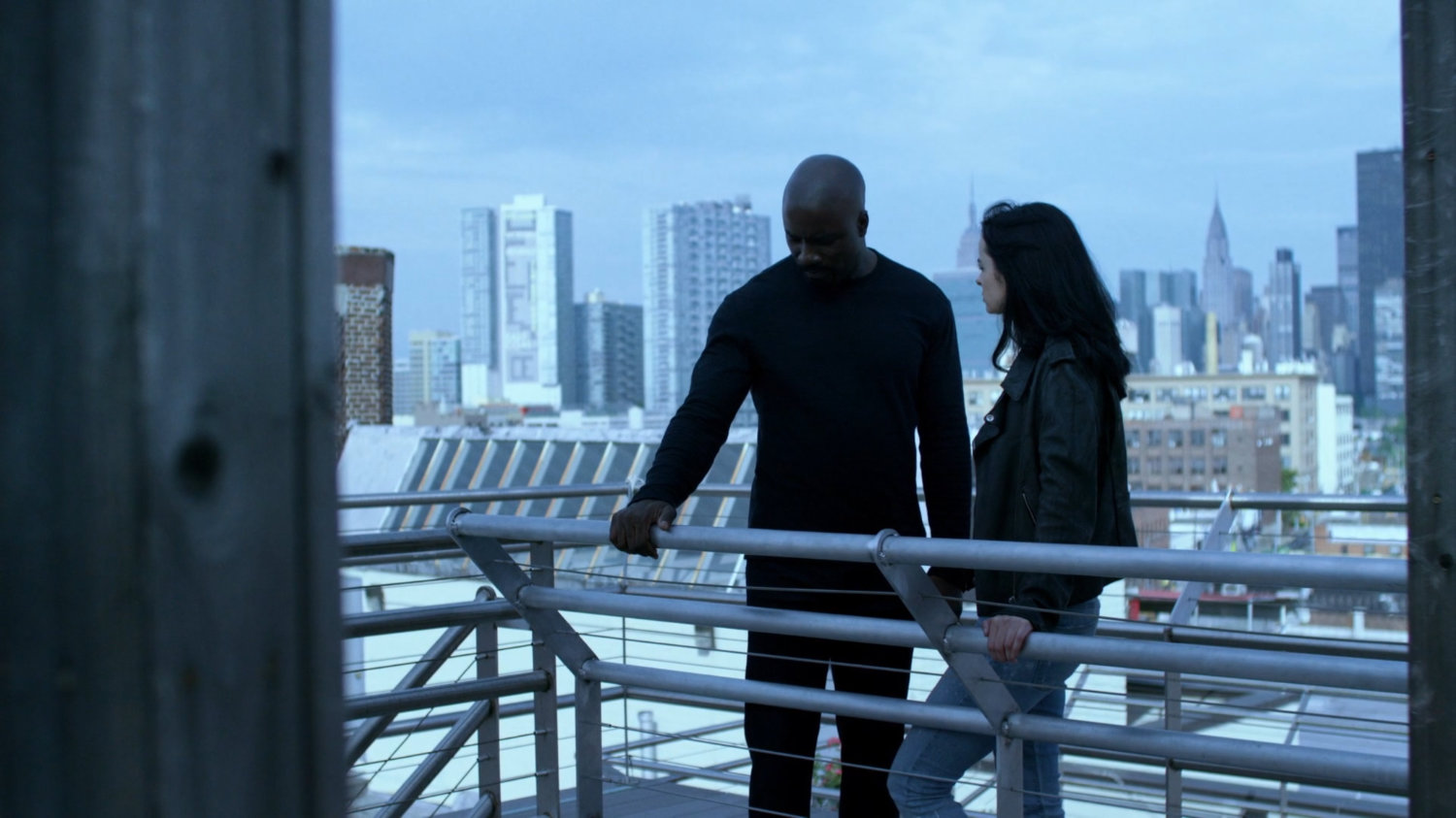 Jessica and Luke on the roof of building across from Zalk Biochemical Technologies.