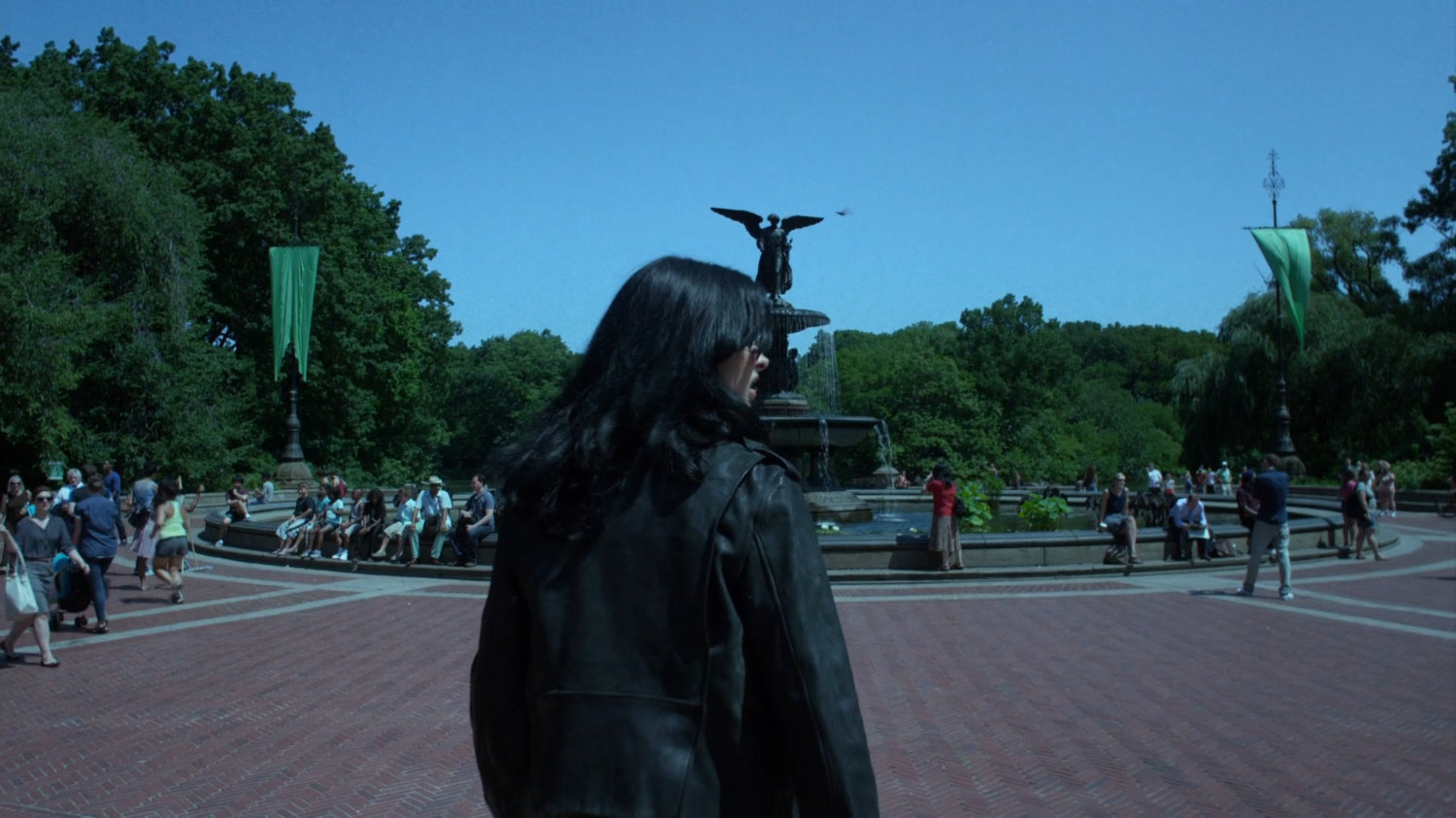 Jessica in front of Bethesda Fountain in Central Park.