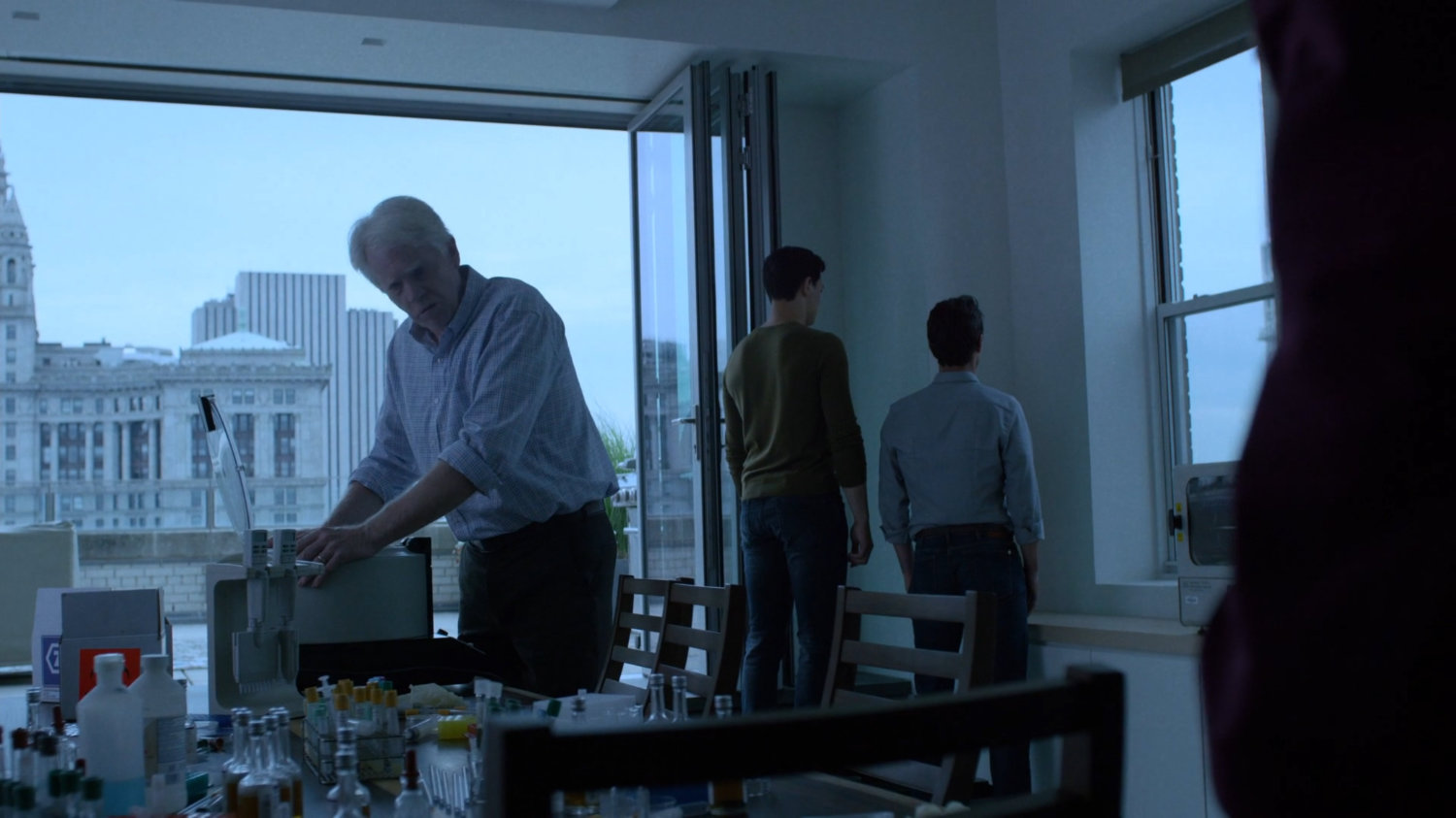 Albert working on enhancing powers in New York City penthouse.