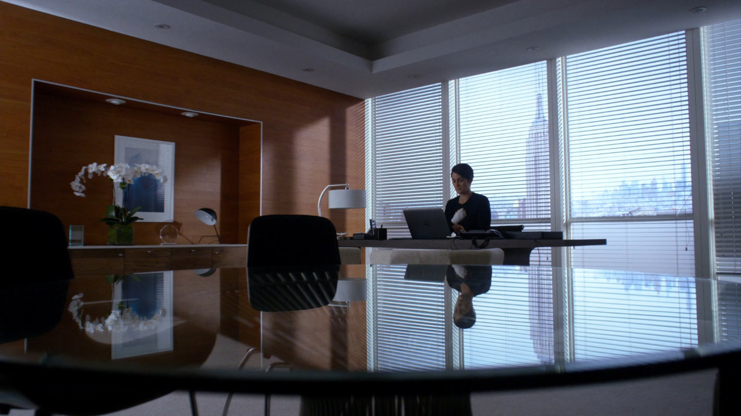 Jeri Hogarth in her office.