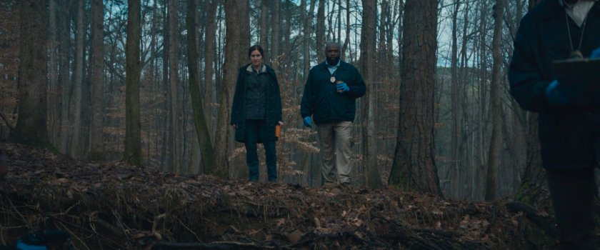 Agnes and Herb in New Jersey woods.