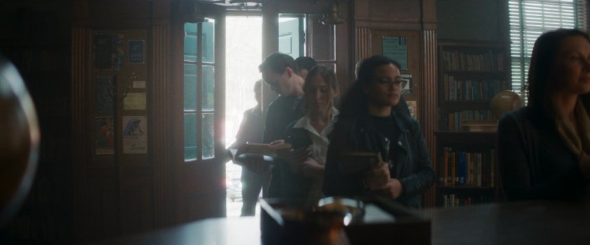 People in line in Westview library.