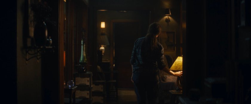 Agnes in her living room.