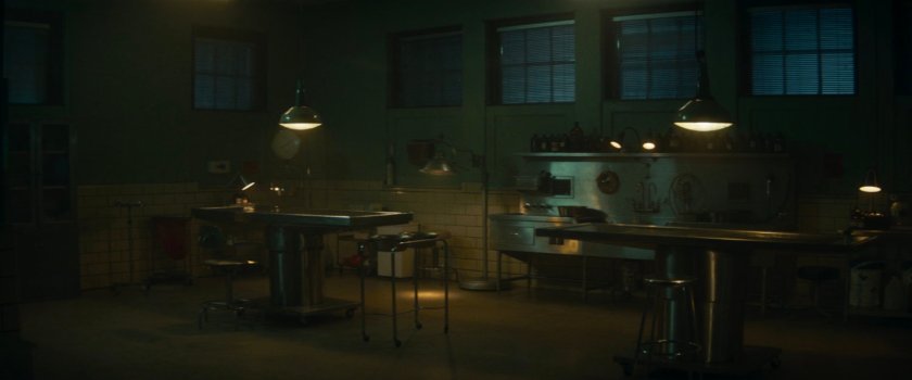 Westview coroner operating room at night.