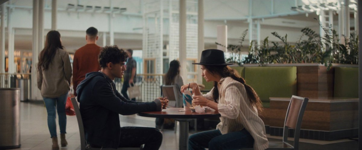 Teen and Agatha in Westview Mall food court.