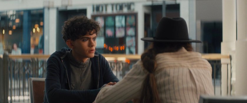 Teen and Agatha in Westview Mall food court.