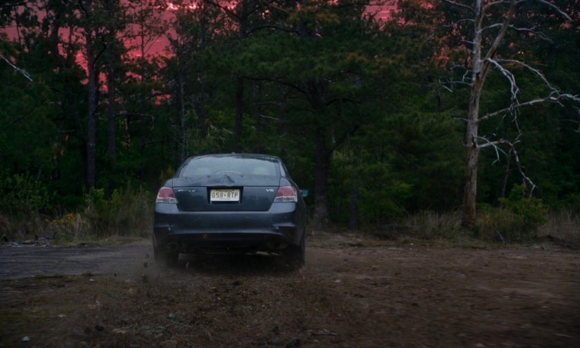 Kaplan car skids off Eastview road.