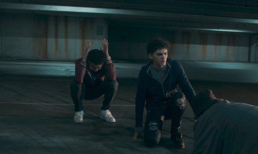 Eddie, Billy, and Ralph in Eastview parking garage.