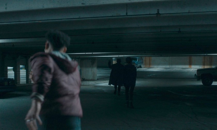 Eddie, Billy, and Ralph in Eastview parking garage.