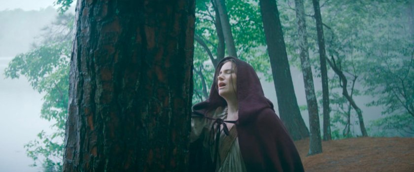 Agatha by a foggy New England lake, 1750.