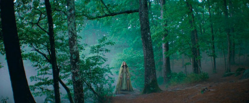 Rio Vidal by a foggy New England lake, 1750.