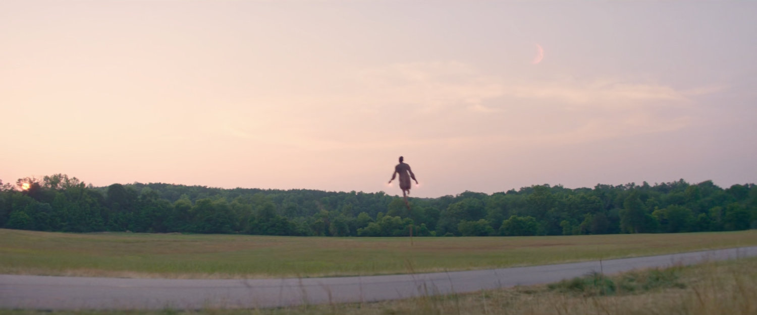 Jennifer flying away outside the road into Westview, New Jersey.