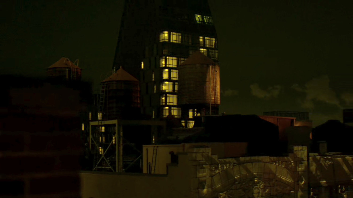View of New York at night from the rooftop of Metro-General.