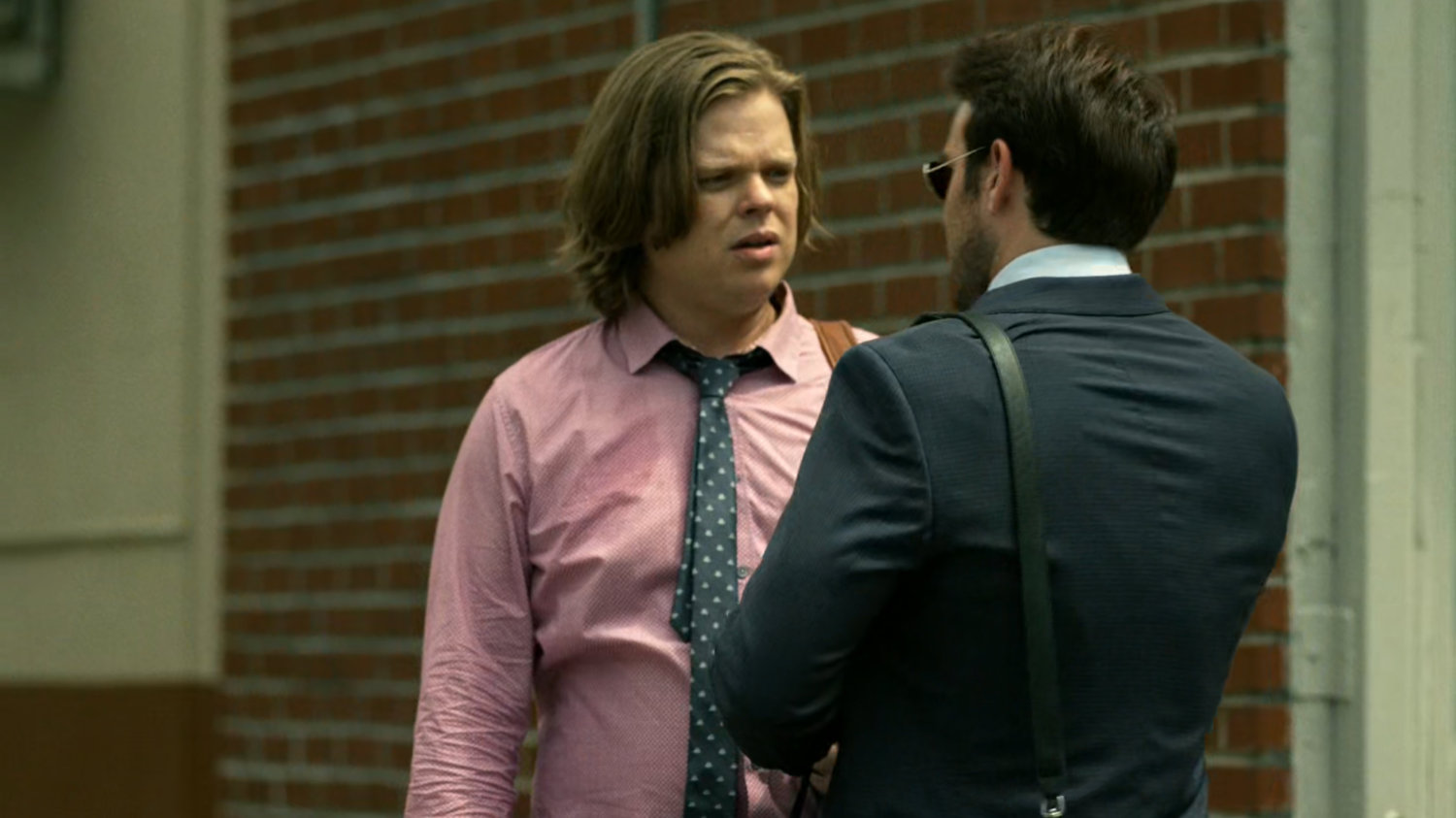 Matt and Foggy on a New York sidewalk.