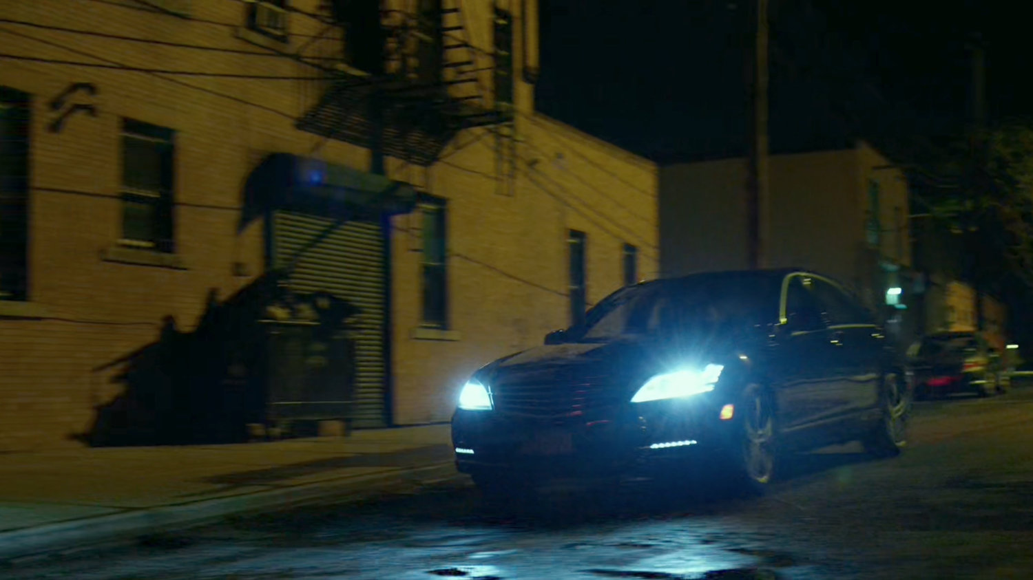 A car pulling up outside the Burren Club.