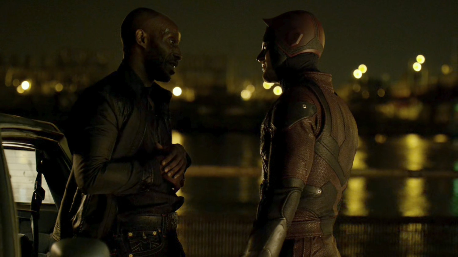 Turk and Daredevil by Turk's car.