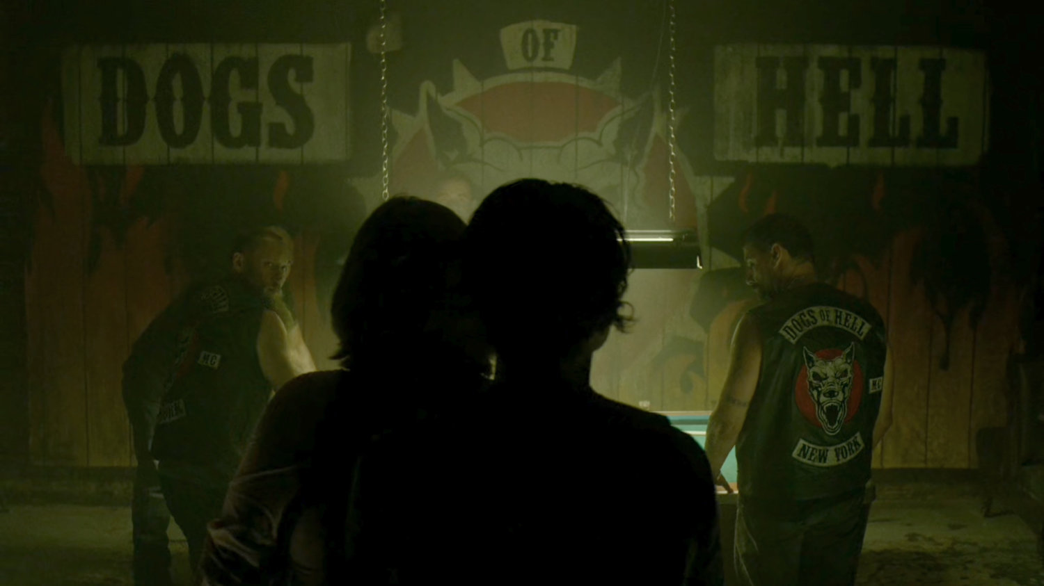 Foggy led into the Dogs of Hell bar.
