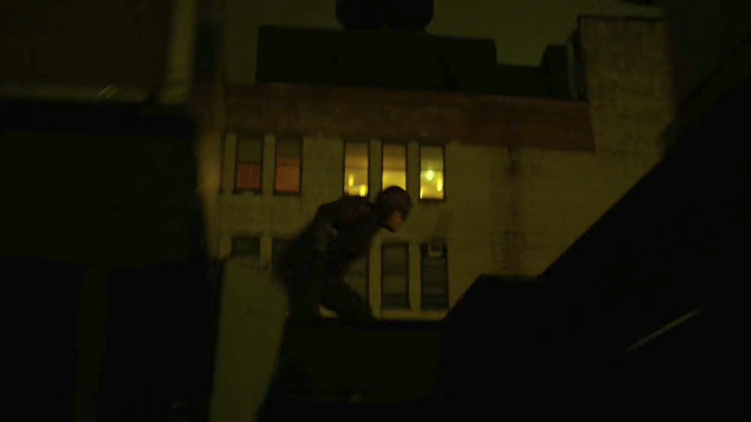 Matt running on the rooftop of Metro-General.