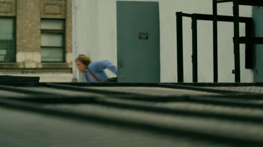 Foggy racing onto a rooftop.