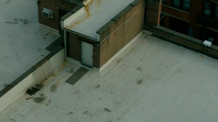 POV of empty rooftop.