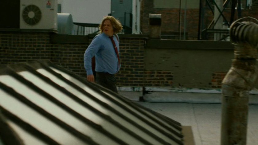 Foggy searching rooftop.