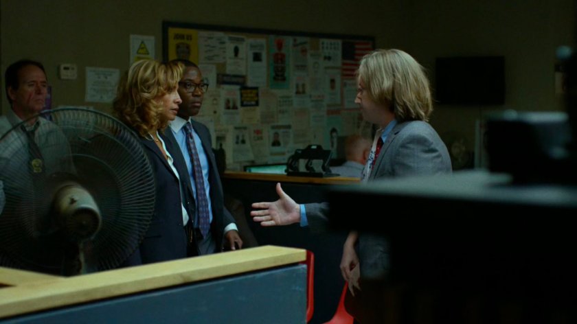 Foggy extends his hand to D.A. Reyes in the 15th Precinct.