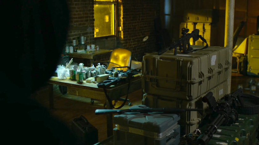 Interior of Frank Castle's apartment.