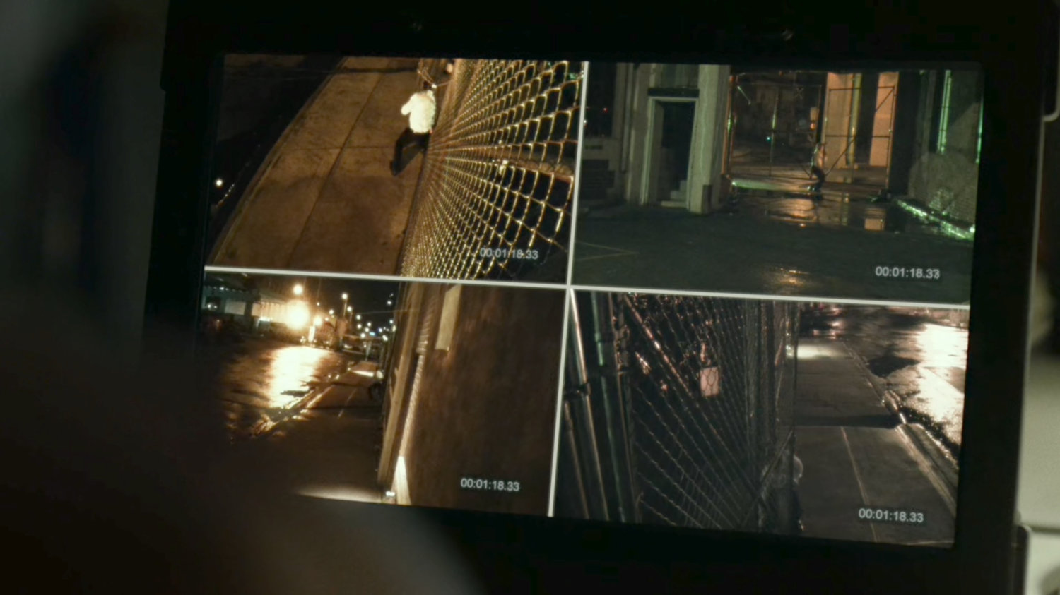 Video feeds of police cameras on sting operation.