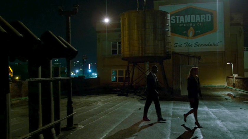 Blake Tower and D.A. Reyes on top of abandoned refinery rooftop.