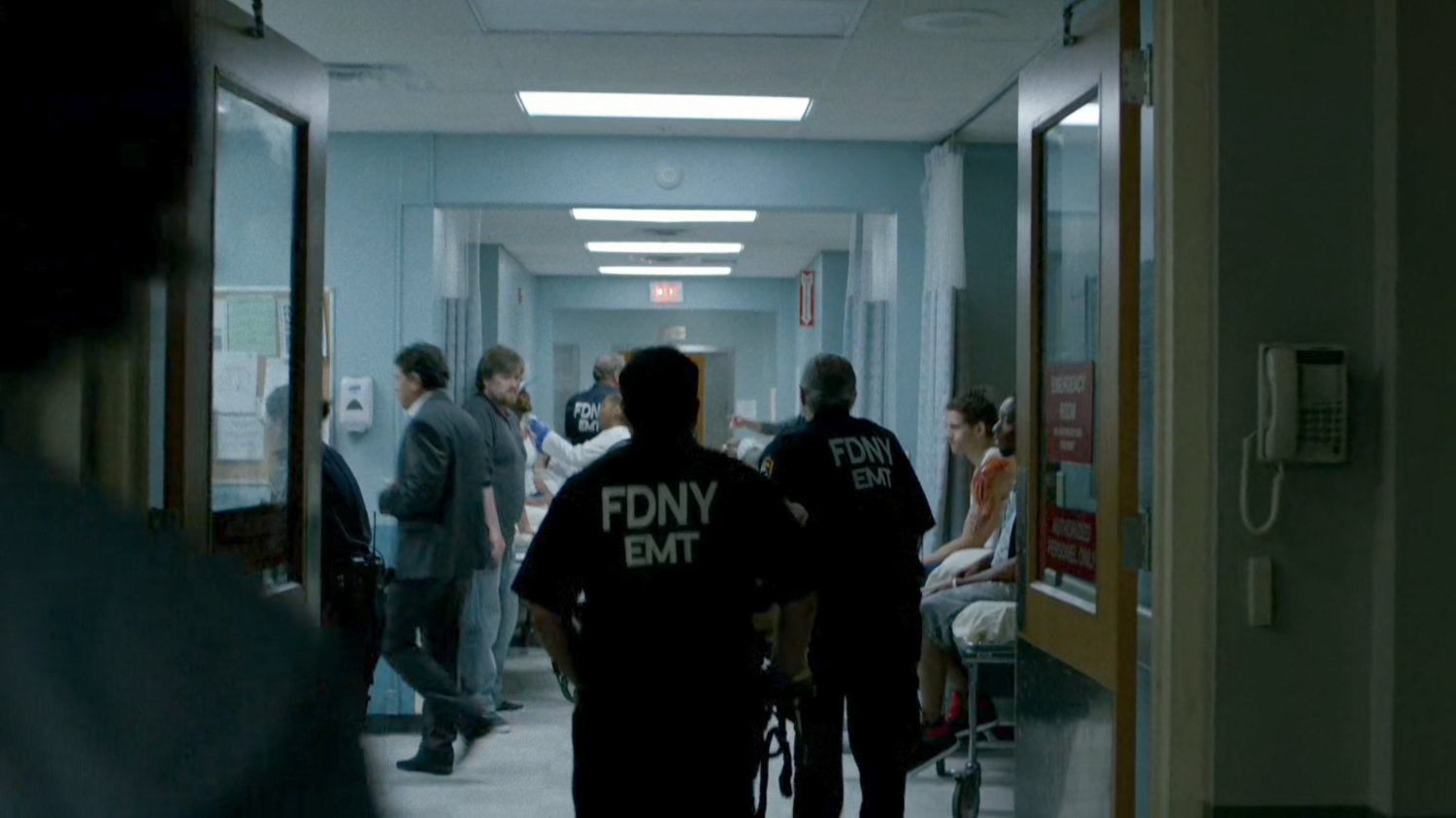 a busy hallway in the Metro-General emergency room.