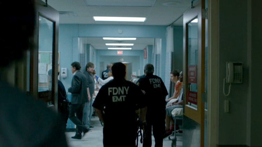 a busy hallway in the Metro-General emergency room.
