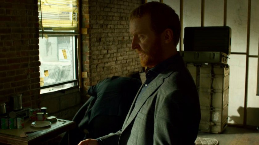 Finn in Frank Castle's apartment.