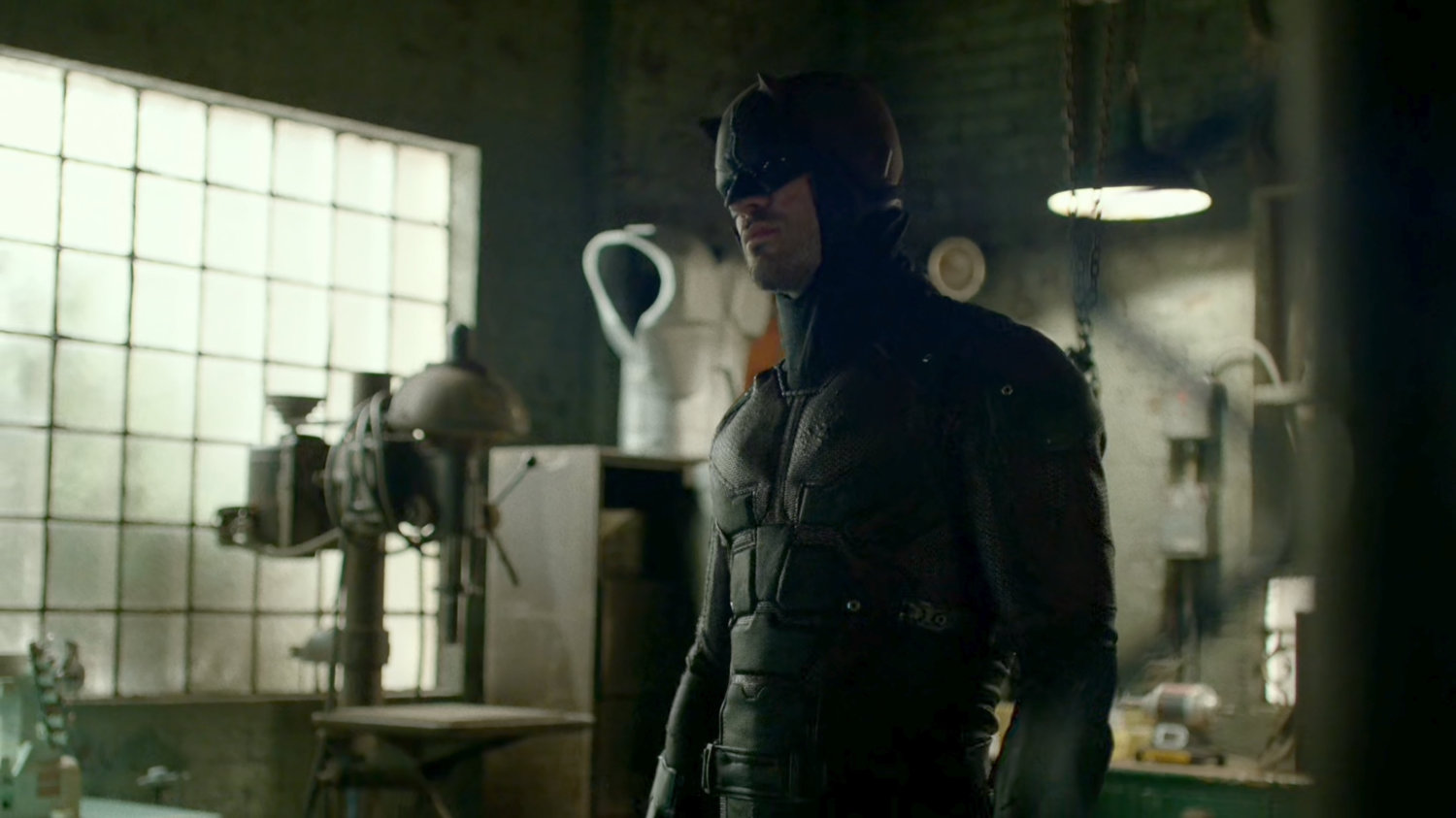 Daredevil in Melvin Potter's workshop.