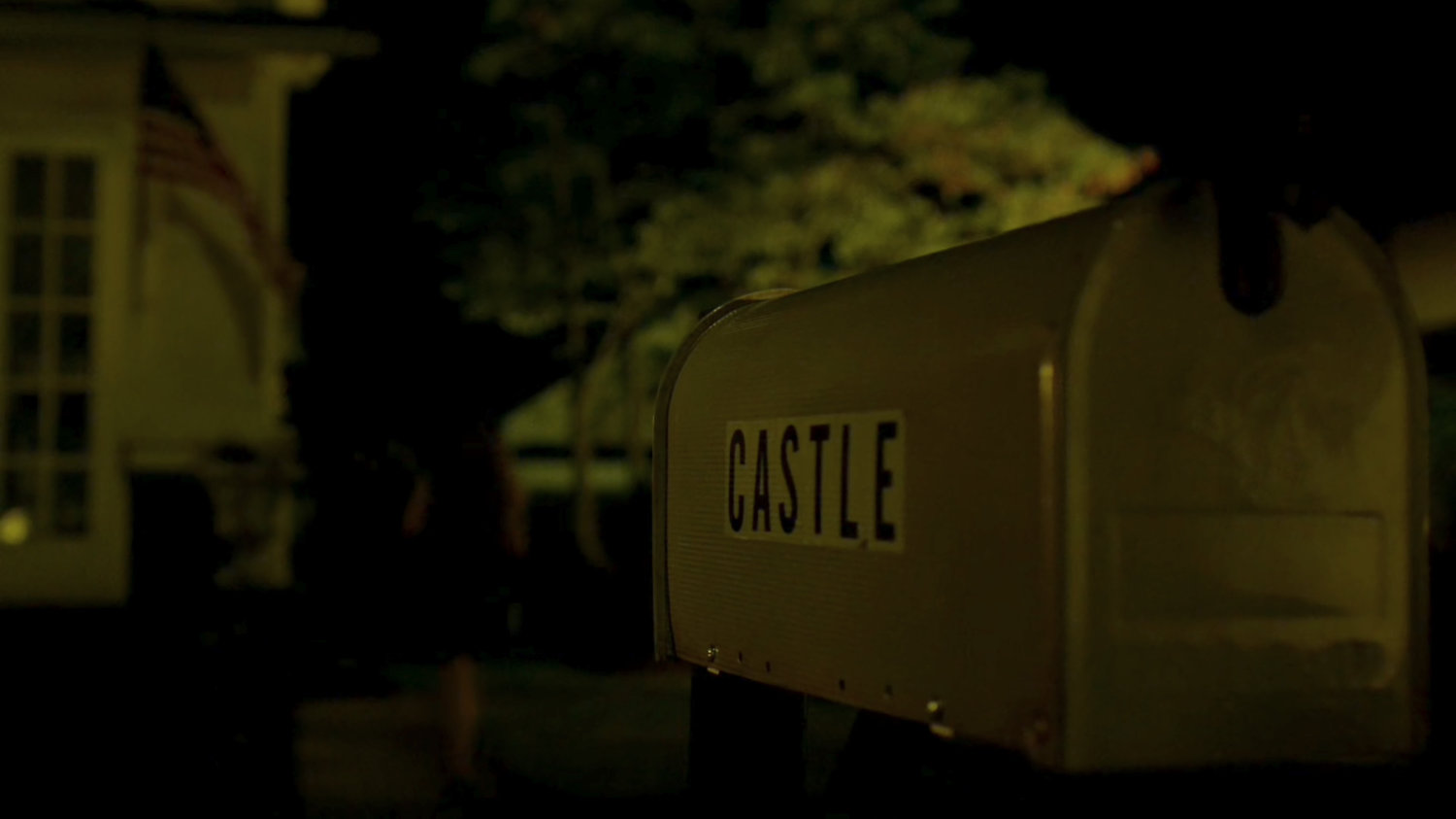Mailbox outside Frank Castle's house, with name "Castle" on it.