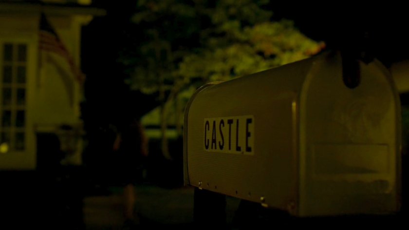 Mailbox outside Frank Castle's house, with name "Castle" on it..
